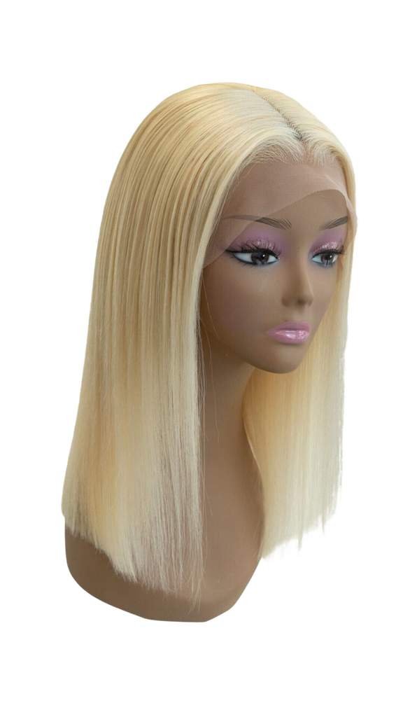Straight 14" 613 Blonde 13x4 Lace Frontal 180% Density