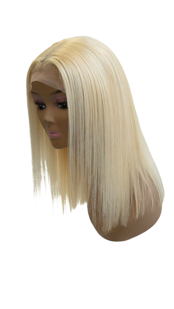 Straight 14" 613 Blonde 13x4 Lace Frontal 180% Density